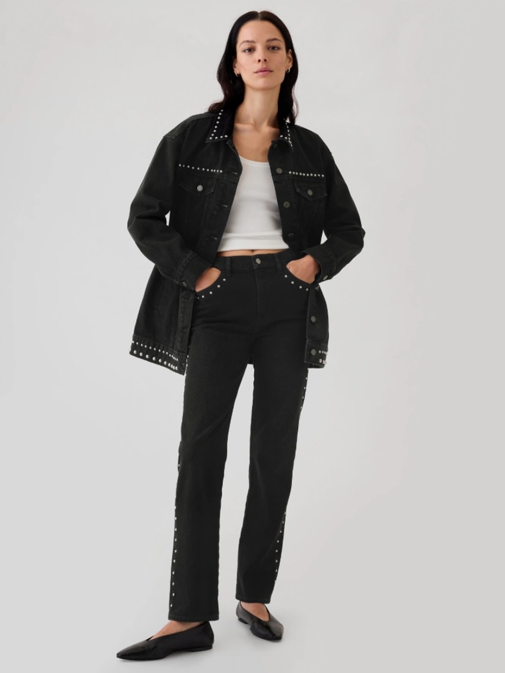 GAP High Rise Studded 90’s Jeans